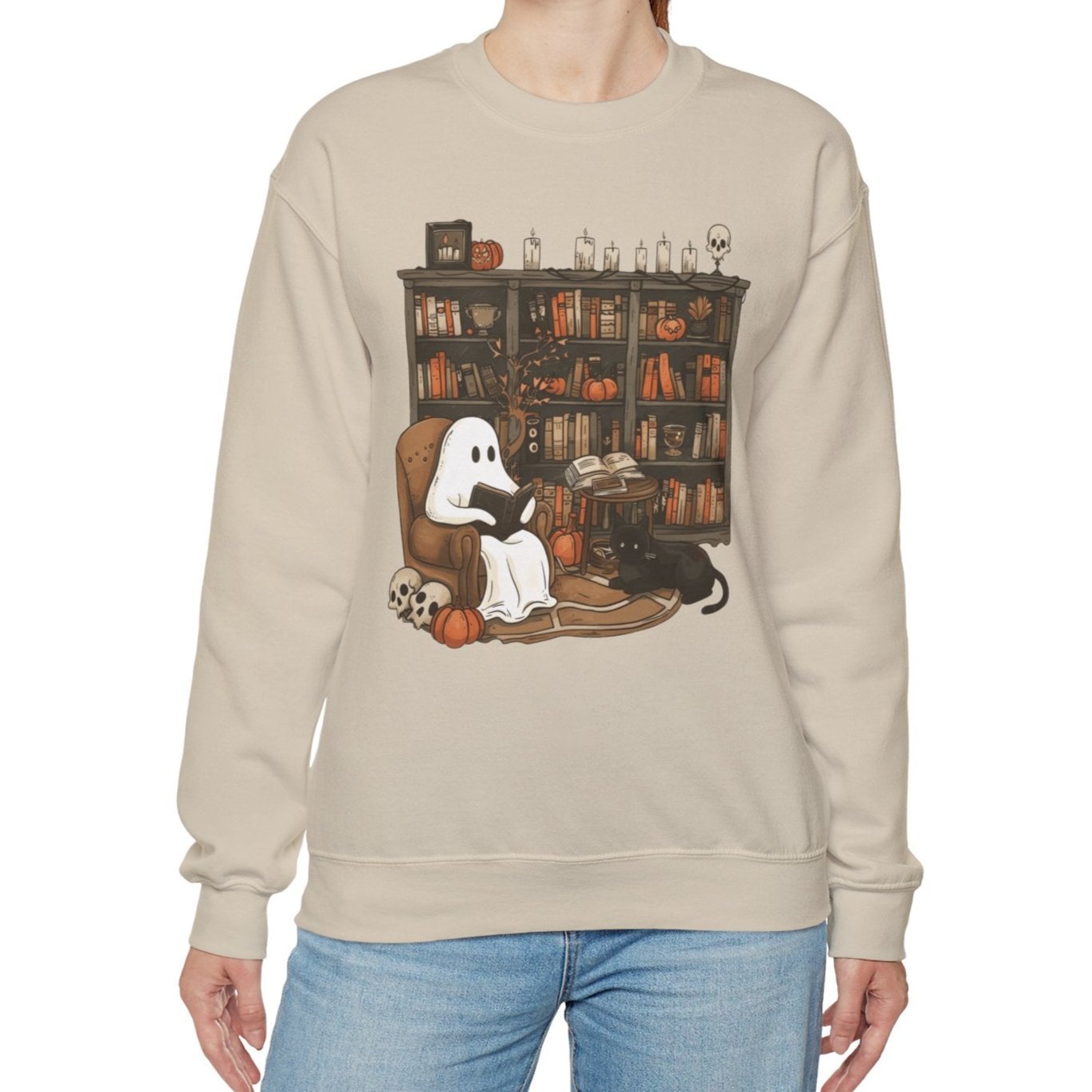 Spooky Reads & Cozy Vibes Sweatshirt - Kim’s Signature Beauty & Accessories