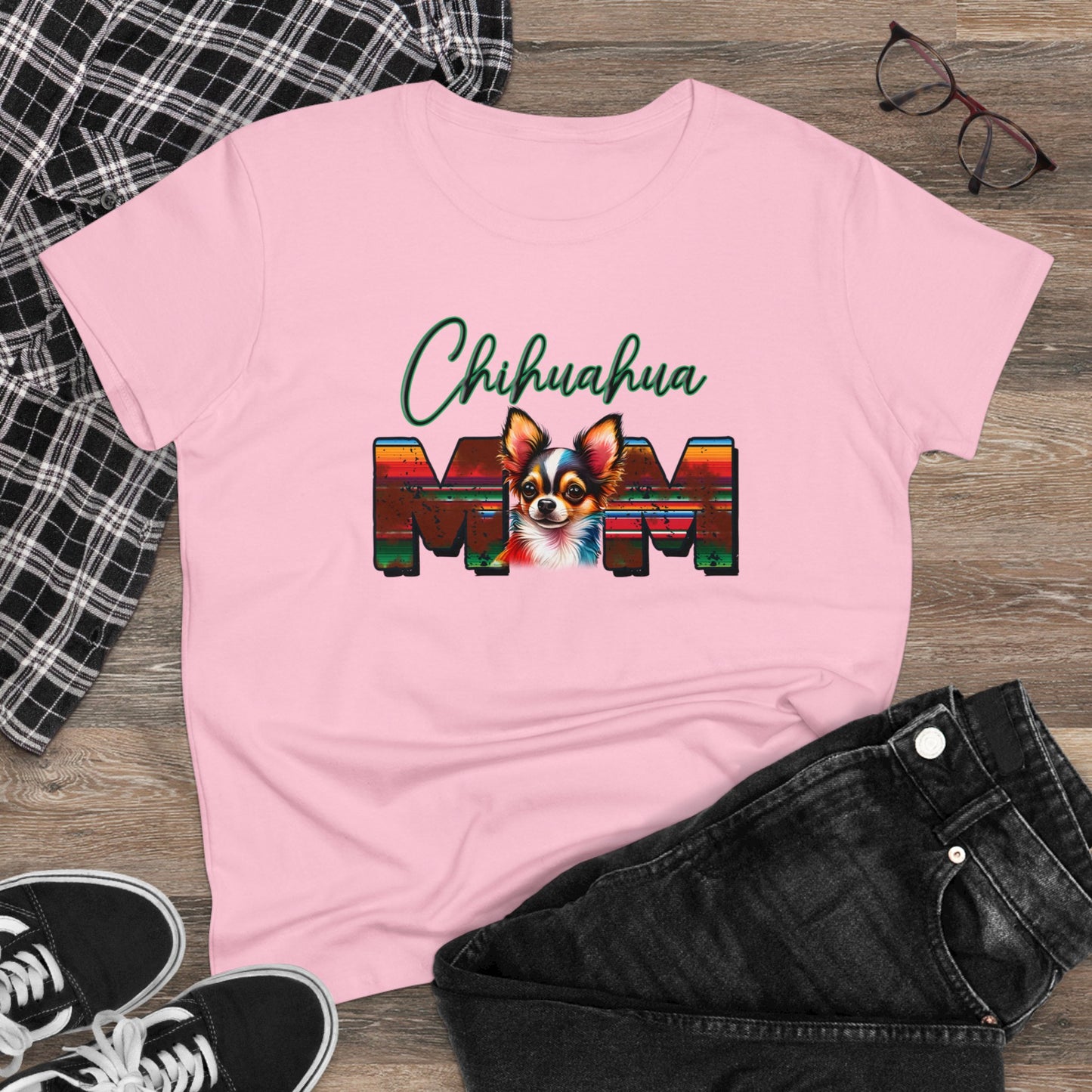 Chihuahua Mom Cotton Tee - Kim’s Signature Beauty & Accessories (Store description)