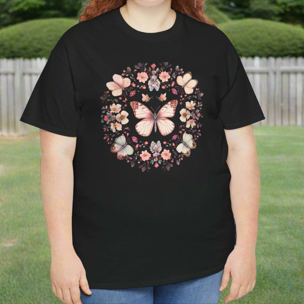 Floral Butterfly Circle Tee - Kim’s Signature Beauty & Accessories