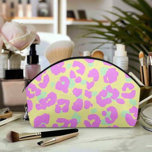Pink Leopard Curve Makeup Bag - Kim’s Signature Beauty & Accessories