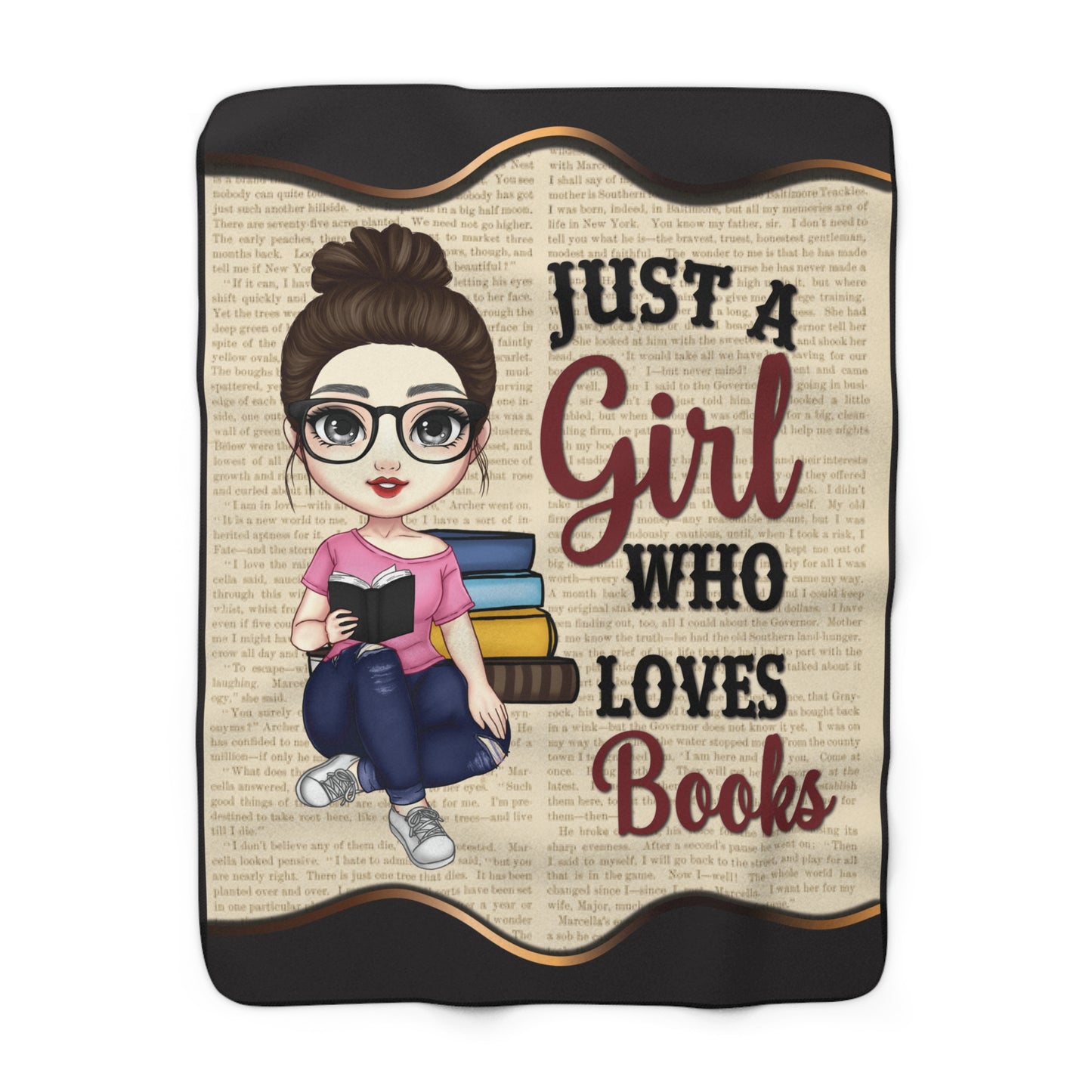 A Girl who Loves Books Blanket - Kim’s Signature Beauty & Accessories