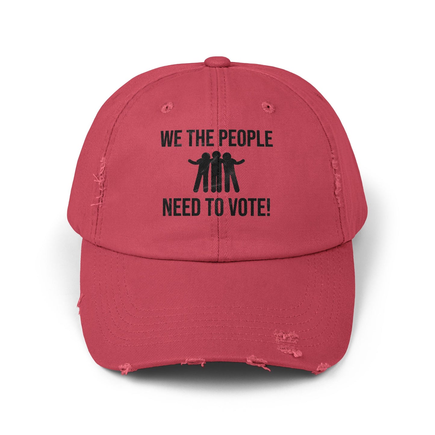 We The People Need to Vote Distressed Cap - Kim’s Signature Beauty & Accessories (Store description)