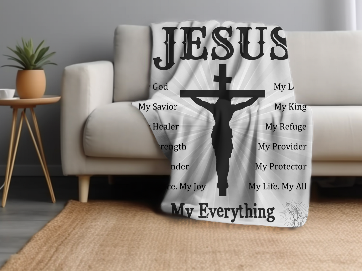 Jesus Blanket (50X60) - Kim’s Signature Beauty & Accessories (Store description)