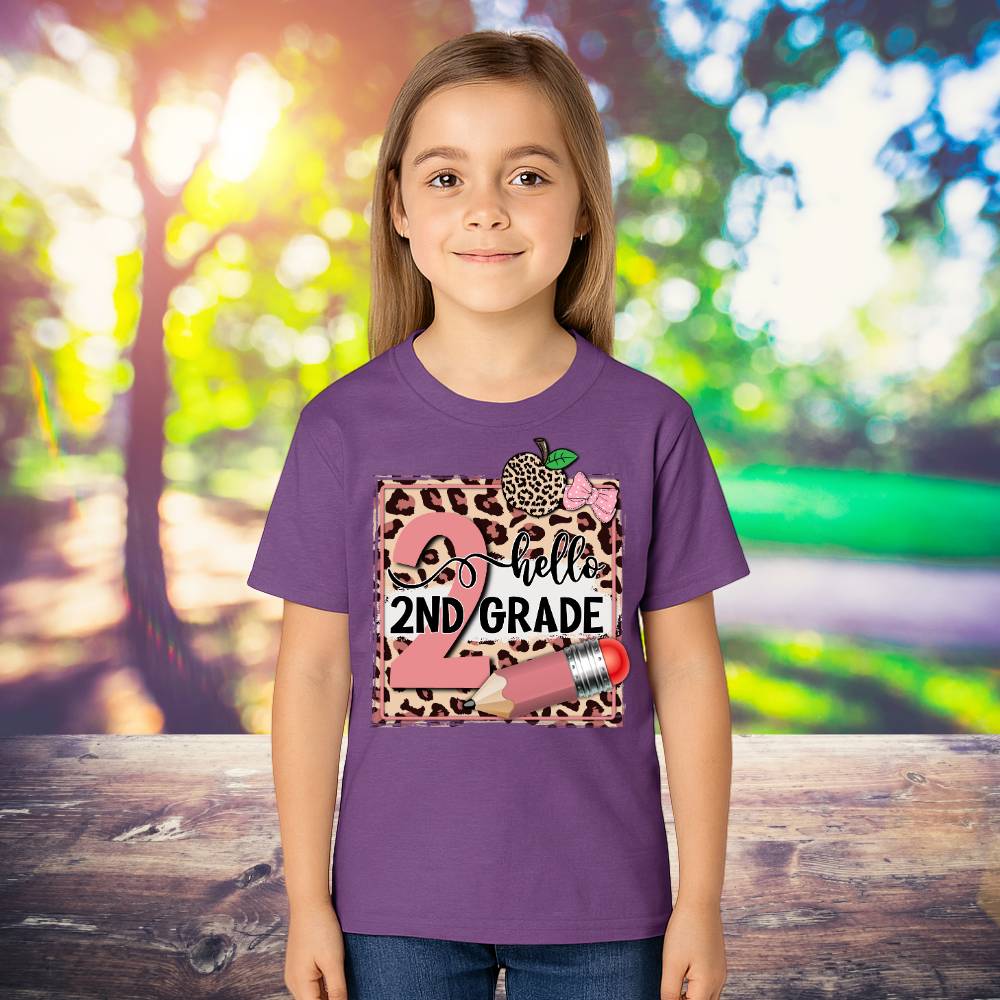 Hello Second Grade T-Shirt – Fun Back to School Tee for 2nd Graders - Kim’s Signature Beauty & Accessories