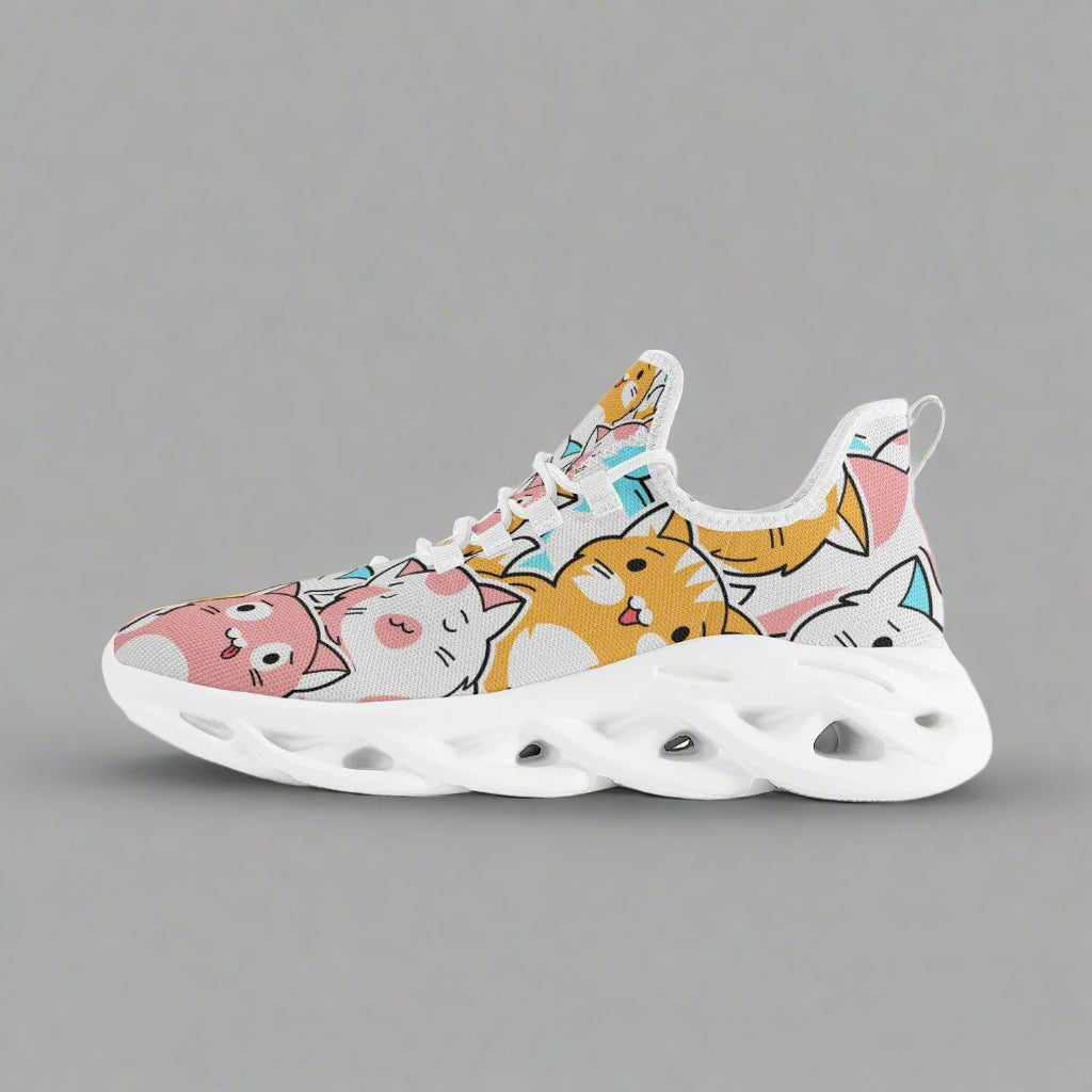 Playful Cat Sneakers – Lightweight Comfort for Cat Lovers - Kim’s Signature Beauty & Accessories
