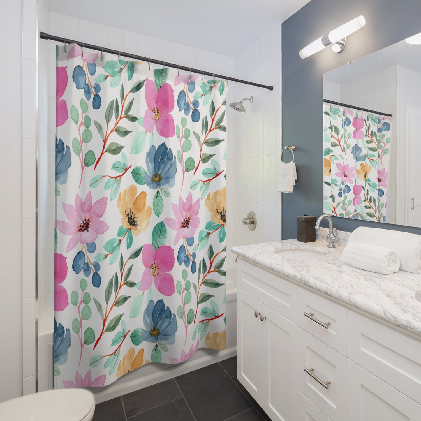 Soft Petals Shower Curtain - Kim’s Signature Beauty & Accessories (Store description)