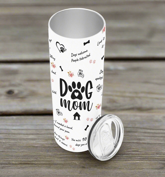 Dogs Welcome, People Tolerated Skinny Tumbler - Kim’s Signature Beauty & Accessories