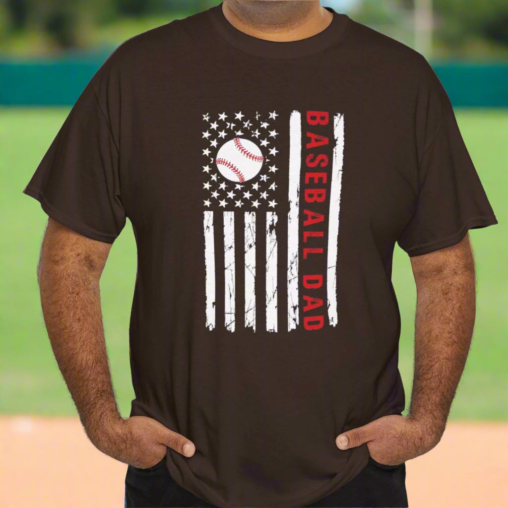 Baseball Dad Flag Tee - Kim’s Signature Beauty & Accessories