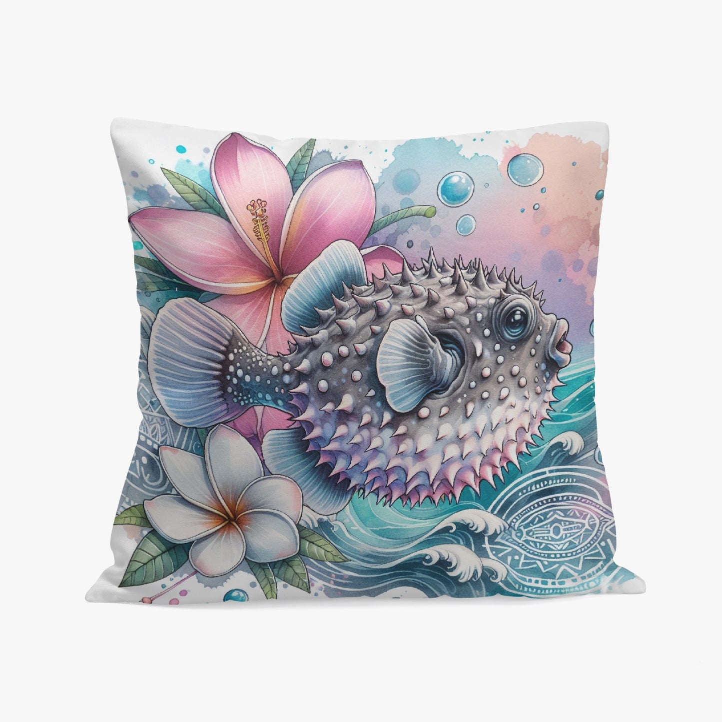 Vibrant Underwater Fish Haven Pillow Cover - Kim’s Signature Beauty & Accessories (Store description)