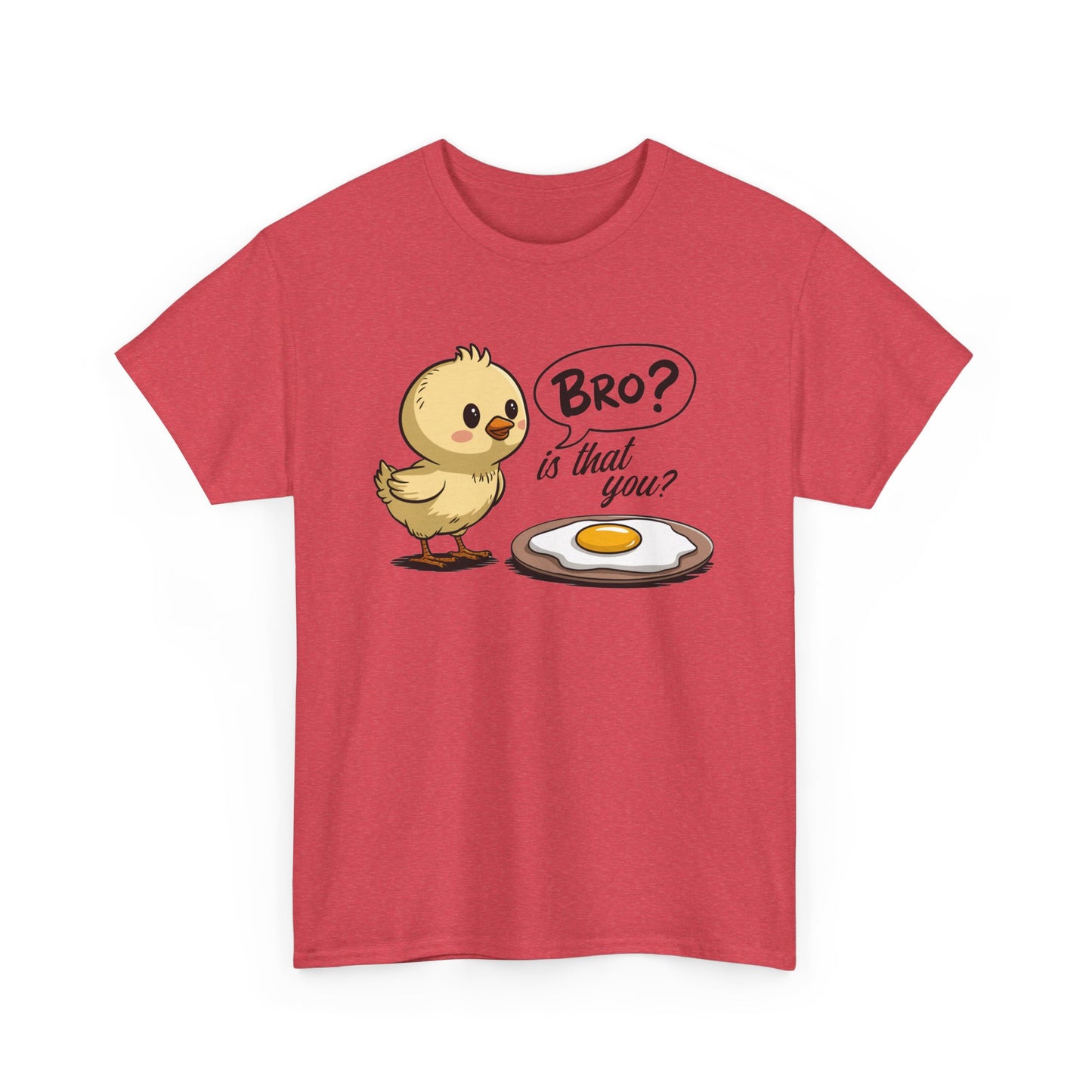 Funny Chick Tee - "Bro? Is That You?" - Unisex Heavy Cotton T-Shirt for Bird Lovers, Casual Wear, Gift Idea, Easter, Humor - Kim’s Signature Beauty & Accessories (Store description)