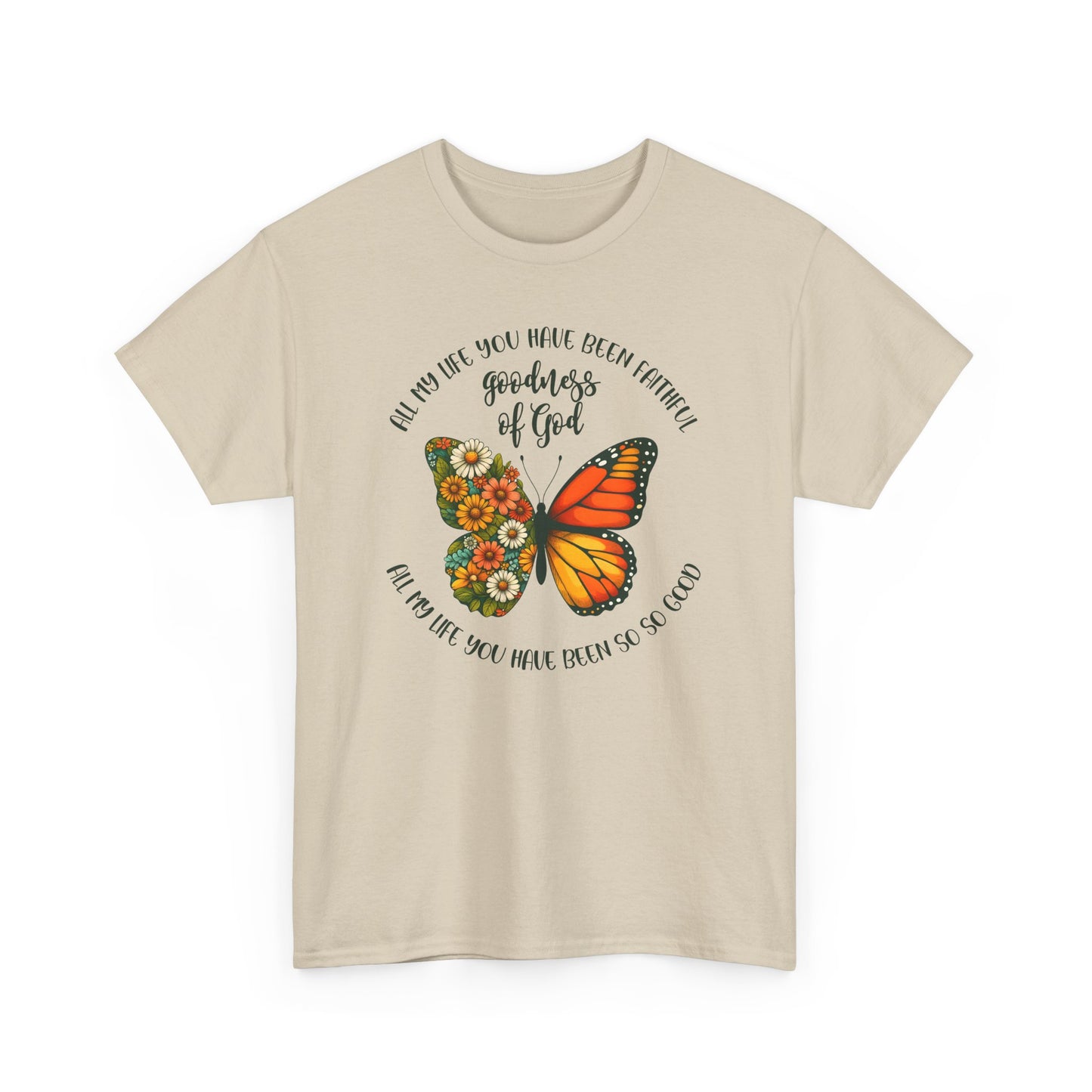 Goodness of God Floral Butterfly Tee - Kim’s Signature Beauty & Accessories (Store description)