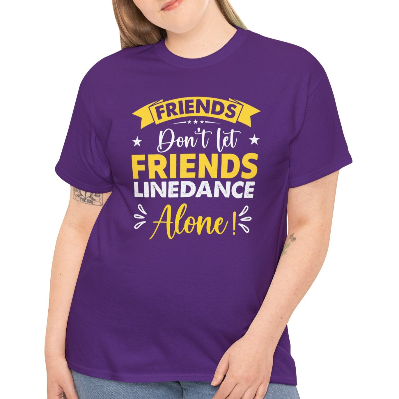 Line Dance Friends Tee - Fun Cotton Shirt for Dance Lovers - Kim’s Signature Beauty & Accessories (Store description)