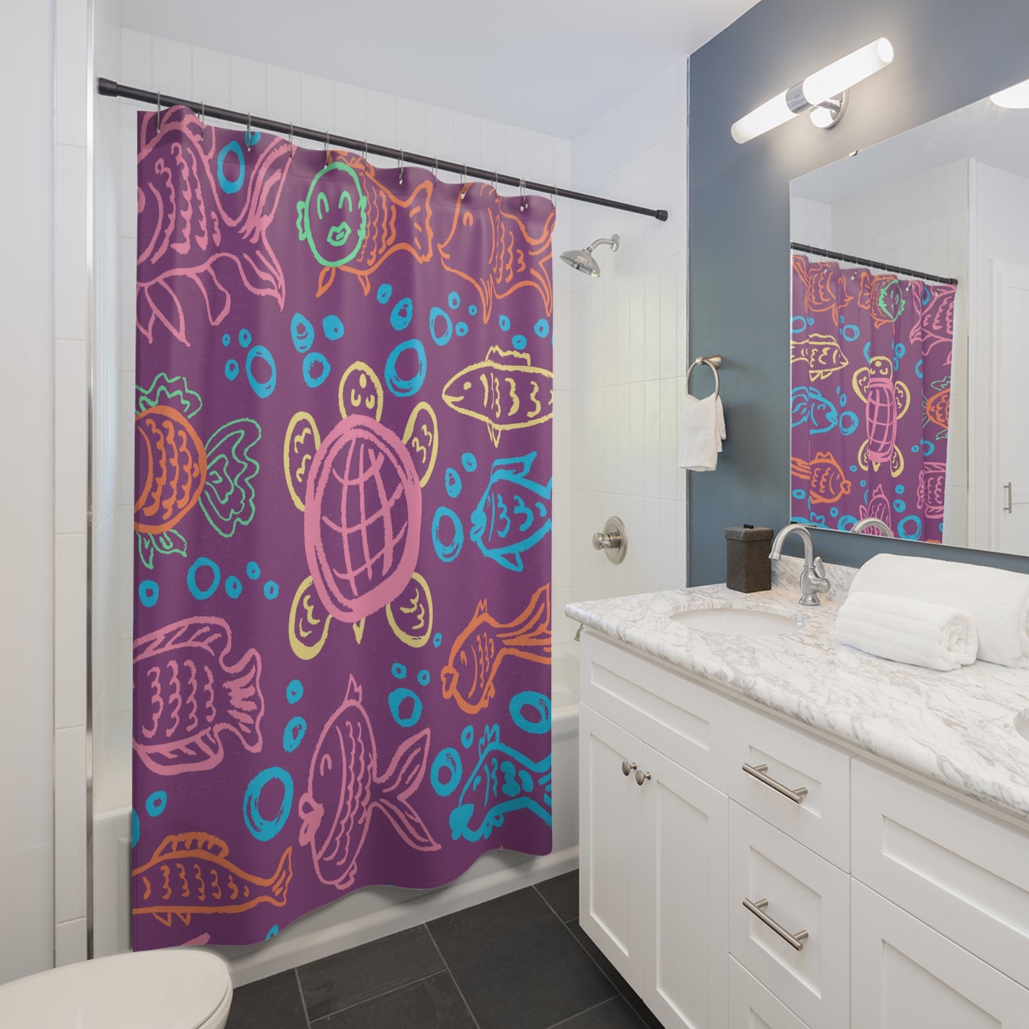 Sea Turtles | Shower Curtains - Kim’s Signature Beauty & Accessories (Store description)