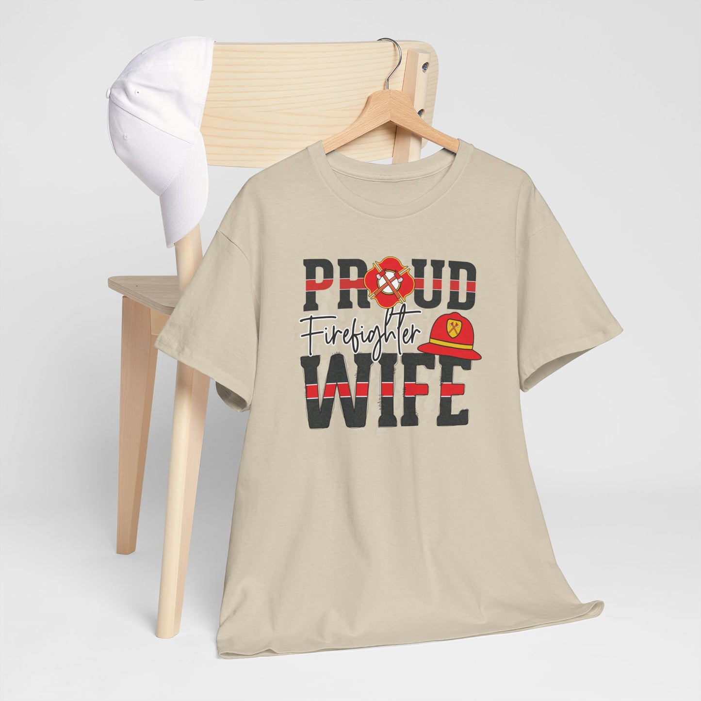Proud Firefighter Wife Tee - Kim’s Signature Beauty & Accessories (Store description)