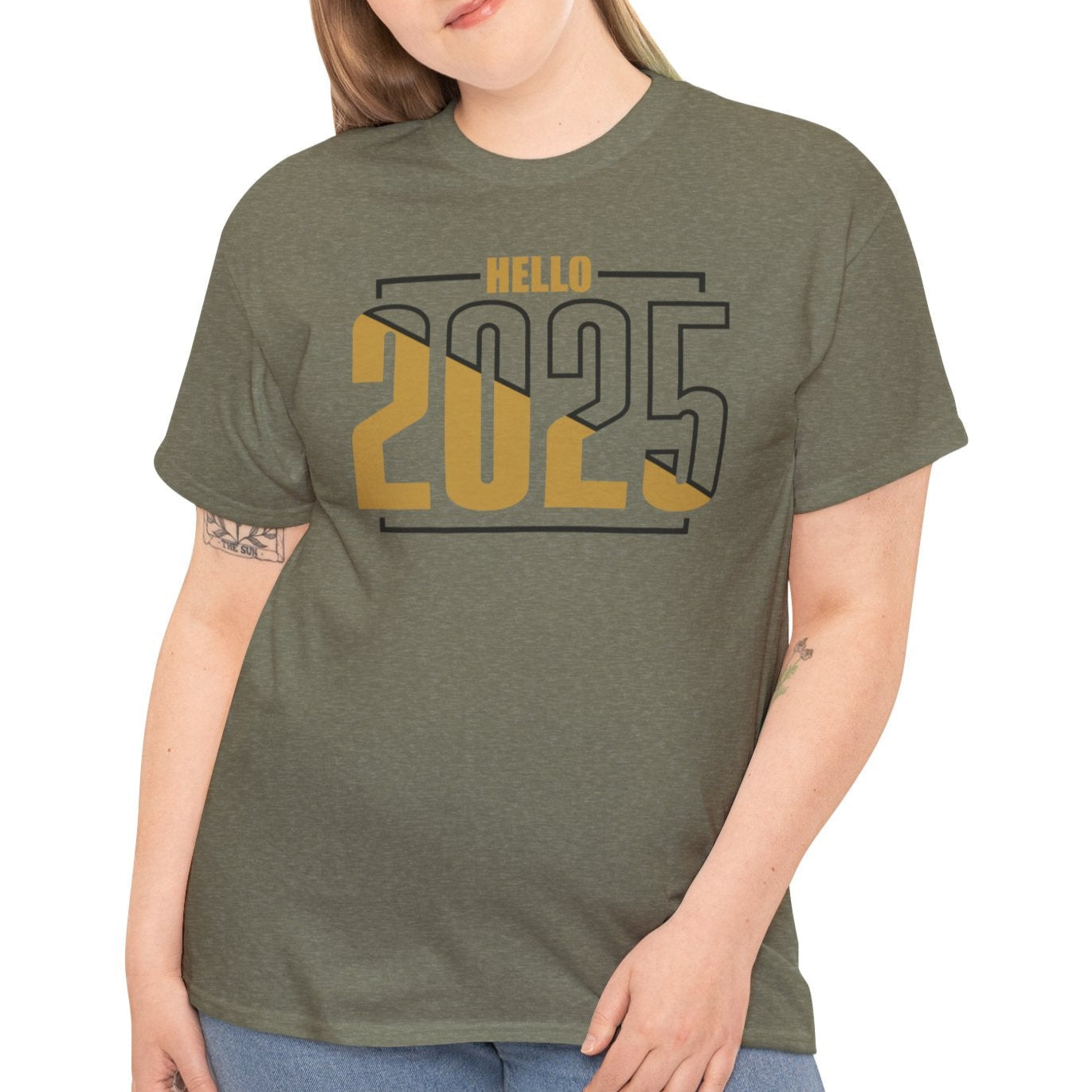 Hello 2025 New Year Tee - Kim’s Signature Beauty & Accessories (Store description)