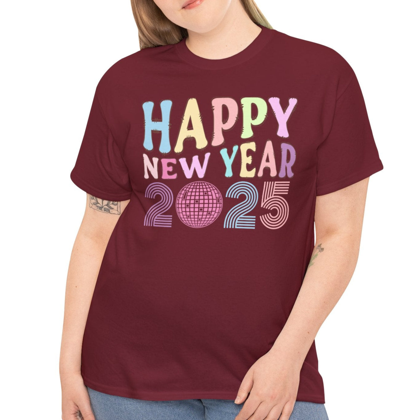 Happy New Year 2025 Retro Tee - Kim’s Signature Beauty & Accessories (Store description)
