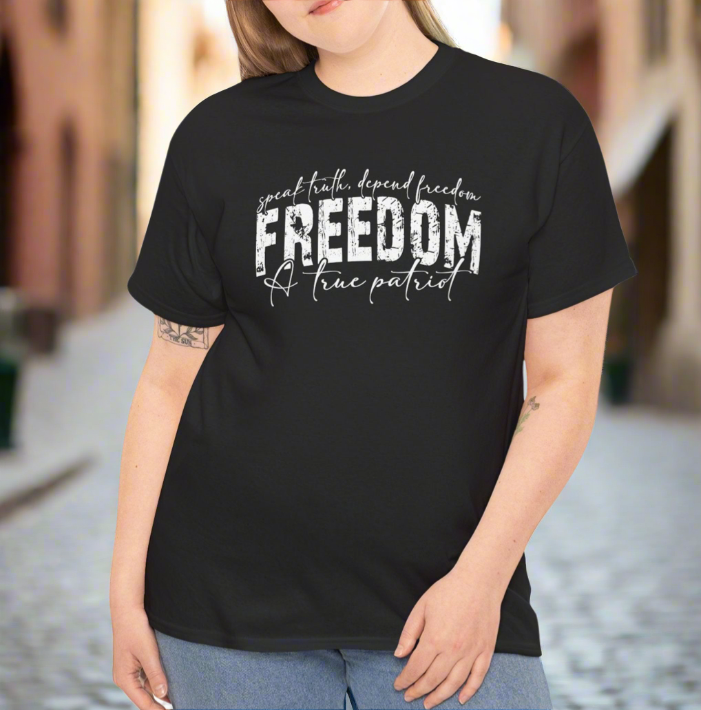 Freedom Kirk Unisex Cotton Tee - Casual Comfort for Every Occasion, Everyday Wear - Kim’s Signature Beauty & Accessories