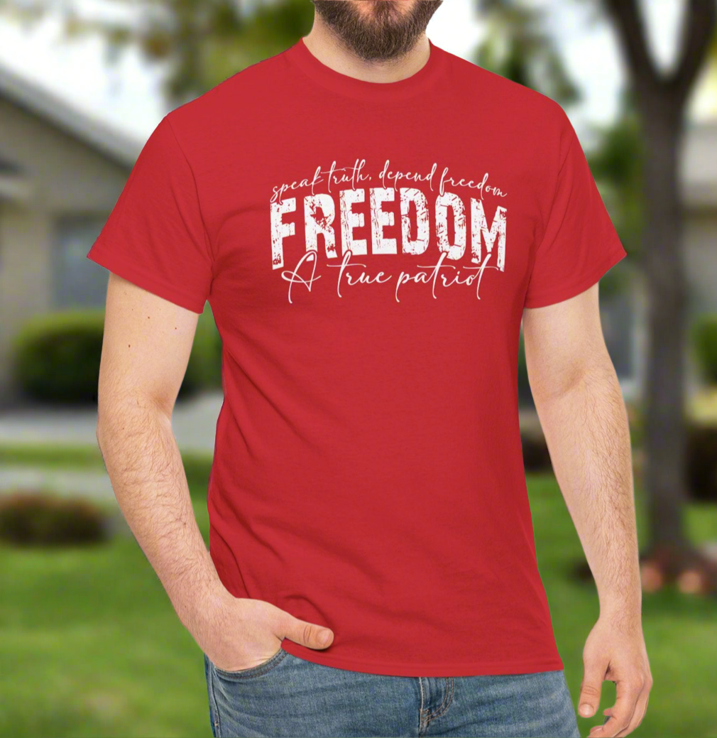 Freedom Kirk Unisex Cotton Tee - Casual Comfort for Every Occasion, Everyday Wear - Kim’s Signature Beauty & Accessories