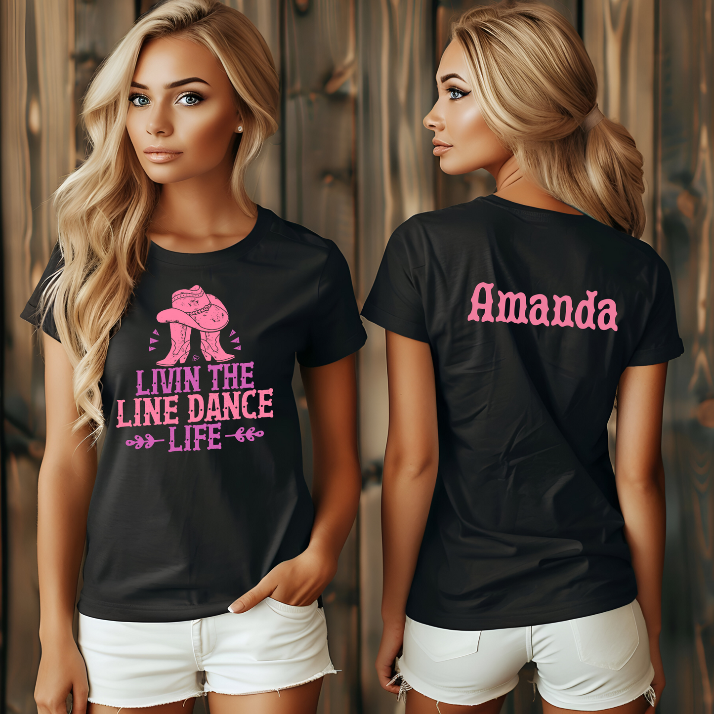 Personalized Line Dance Life T-Shirt – Western Country Style - Kim’s Signature Beauty & Accessories (Store description)