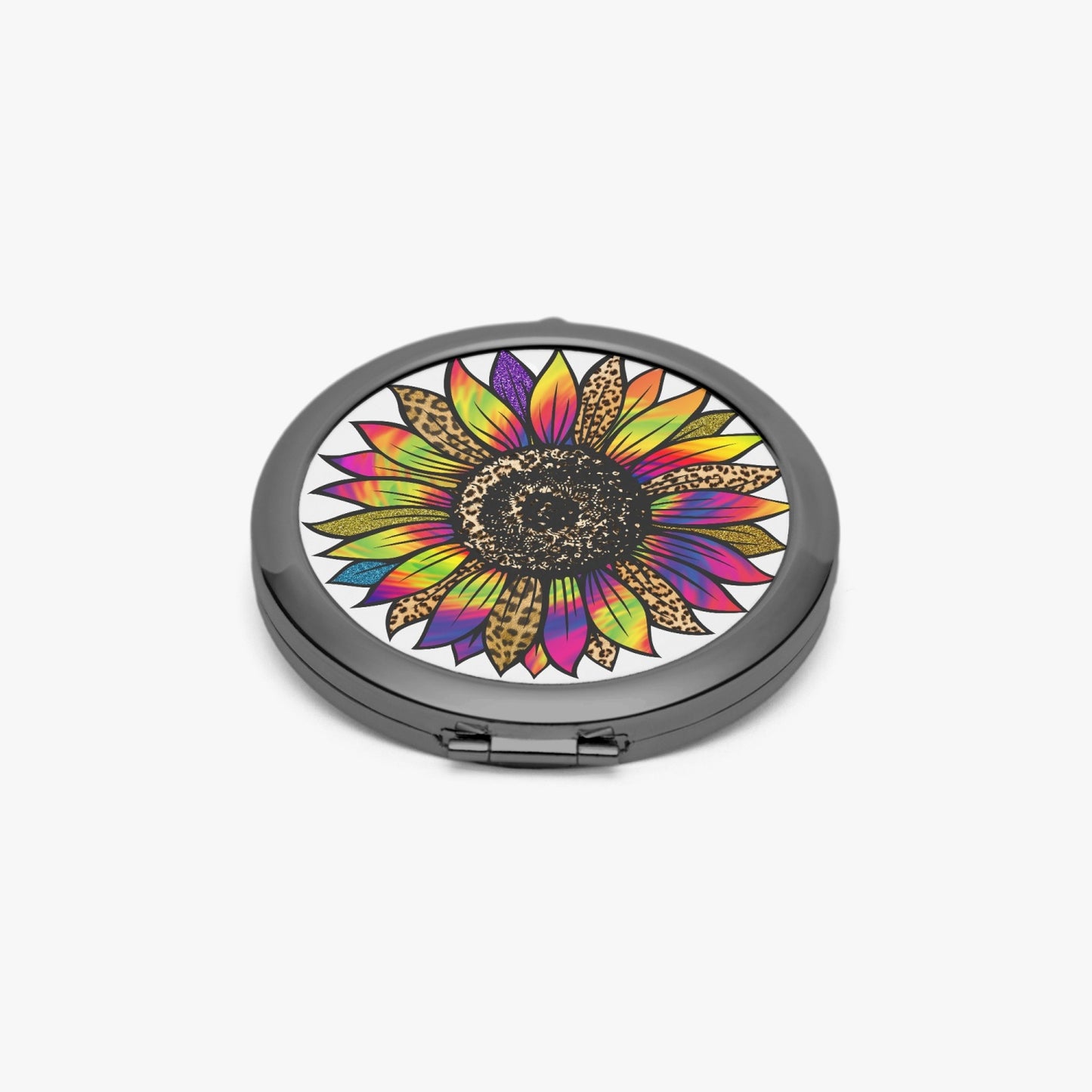 Retro Floral Compact Mirror – Travel-Friendly Makeup Accessory - Kim’s Signature Beauty & Accessories