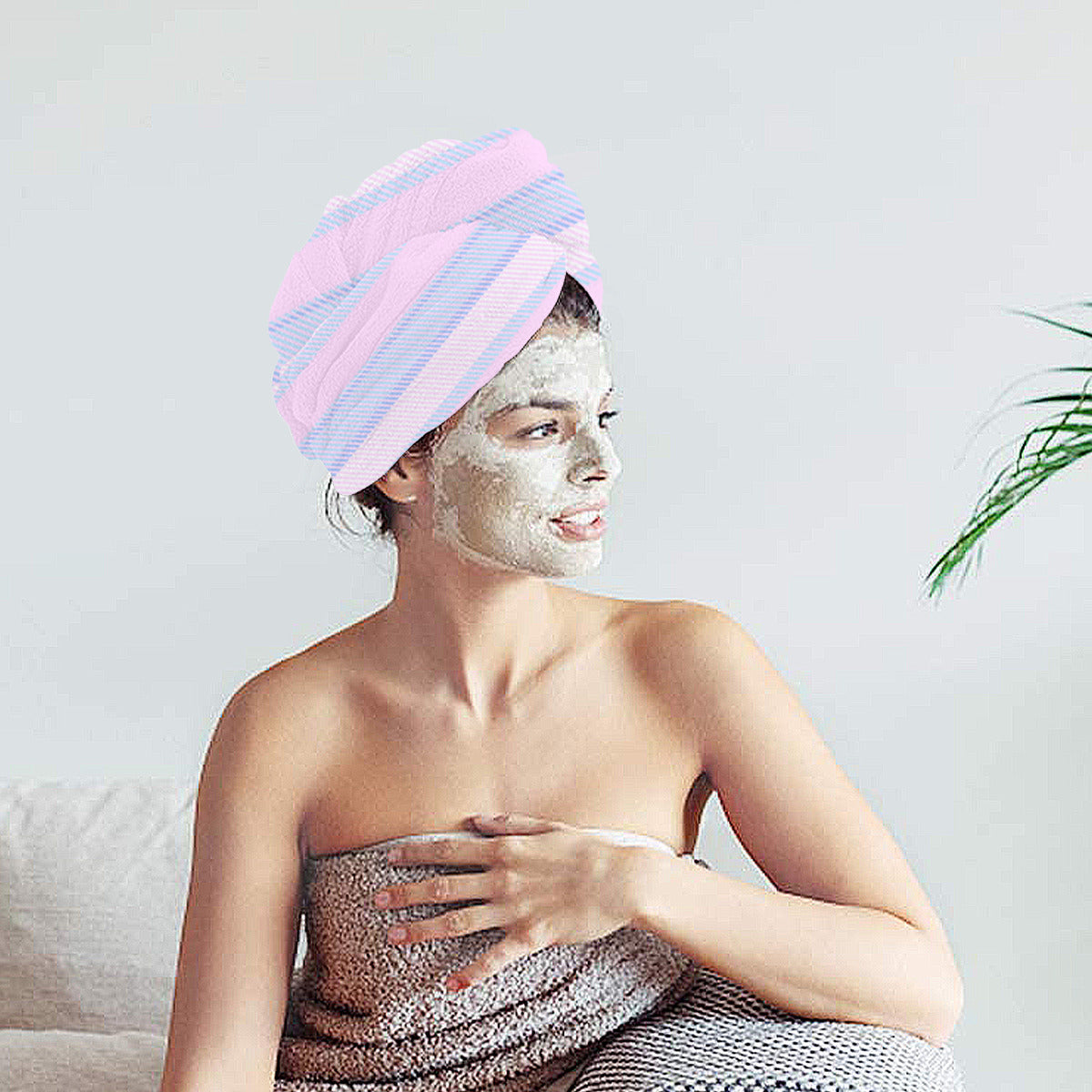 Pink & Blue Custom Hair Wrap - Kim’s Signature Beauty & Accessories