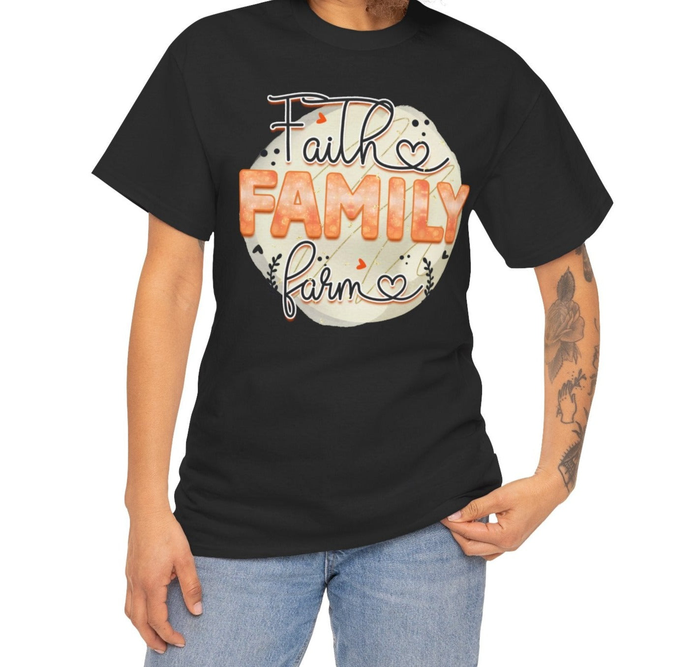 Faith, Family, Farm Tee - Kim’s Signature Beauty & Accessories (Store description)