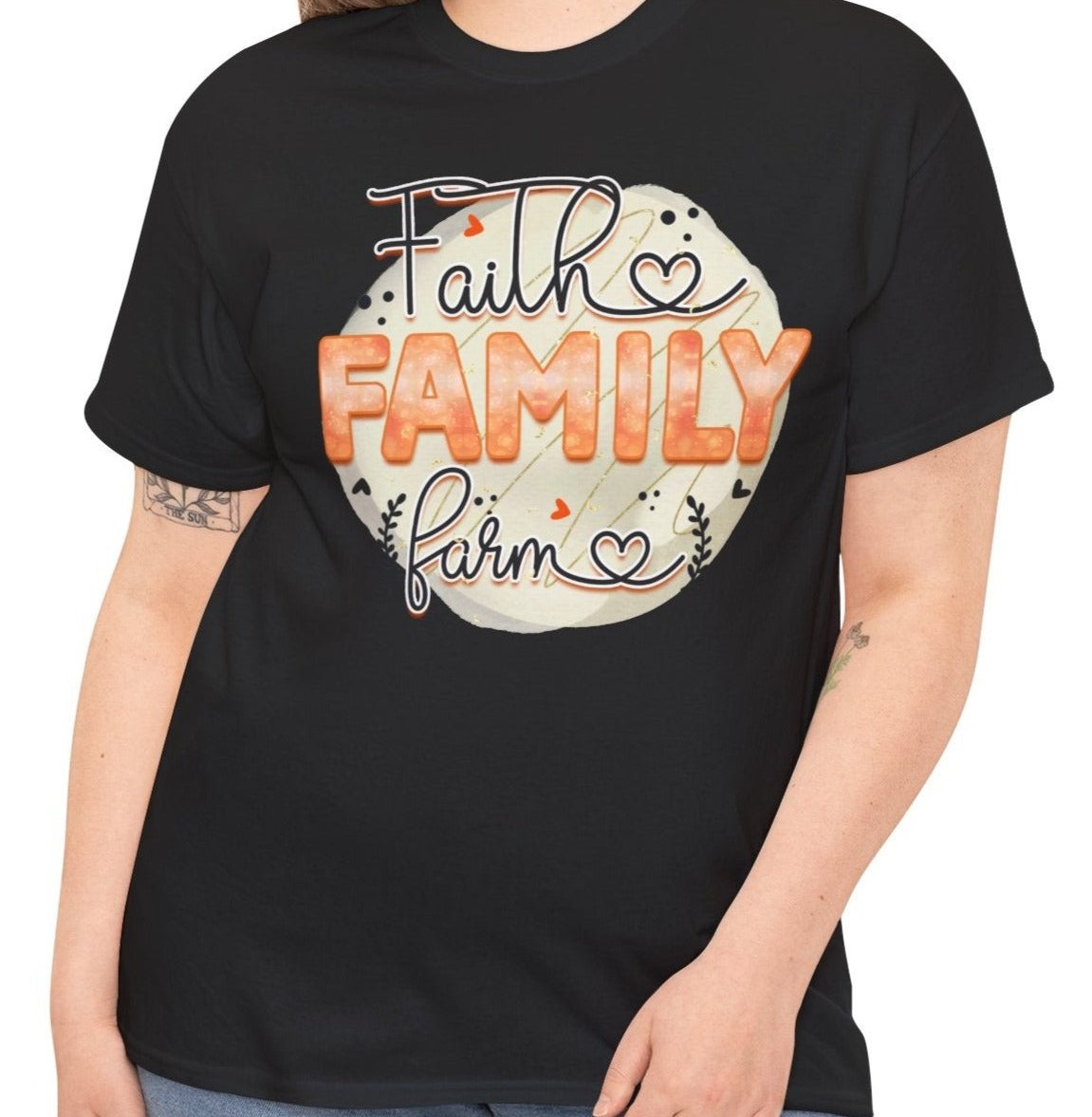 Faith, Family, Farm Tee - Kim’s Signature Beauty & Accessories (Store description)