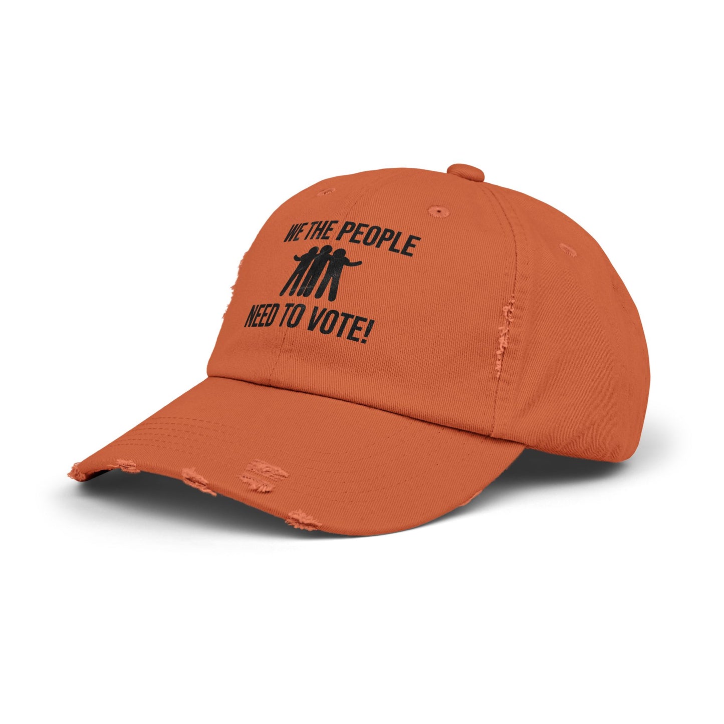 We The People Need to Vote Distressed Cap - Kim’s Signature Beauty & Accessories (Store description)