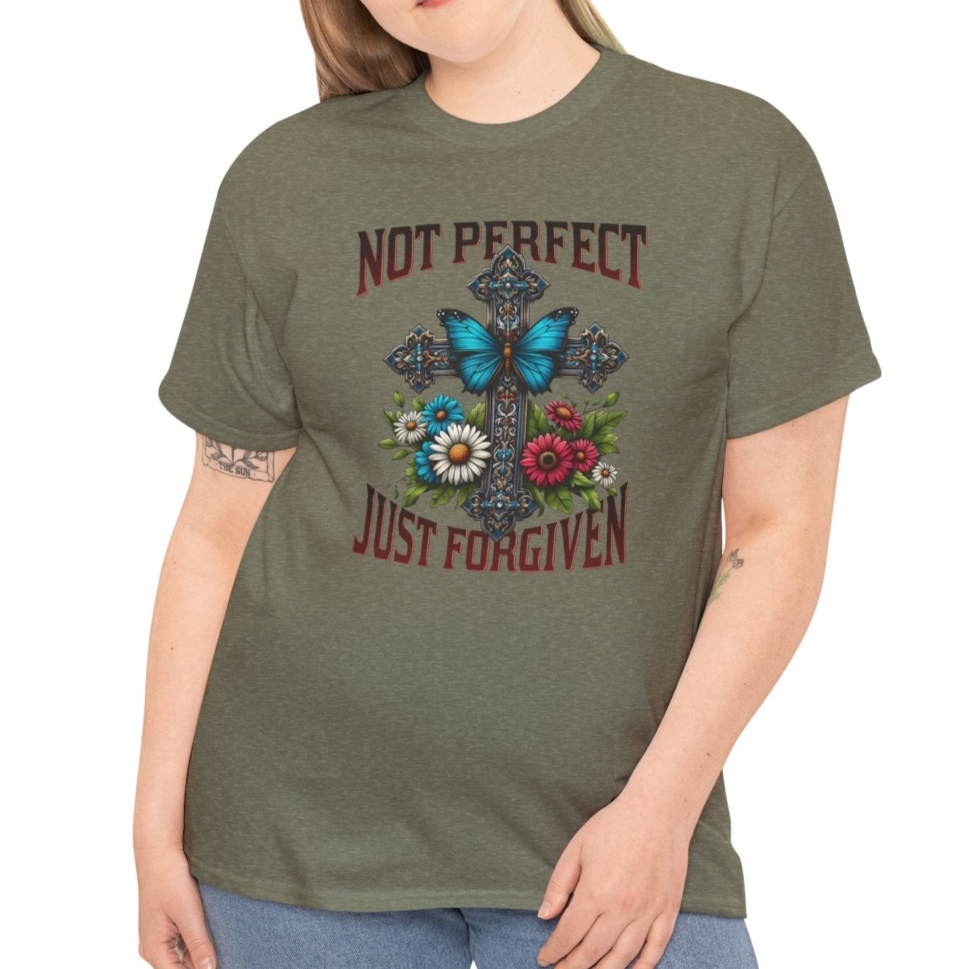 Not Perfect Just Forgiven Tee - Kim’s Signature Beauty & Accessories (Store description)