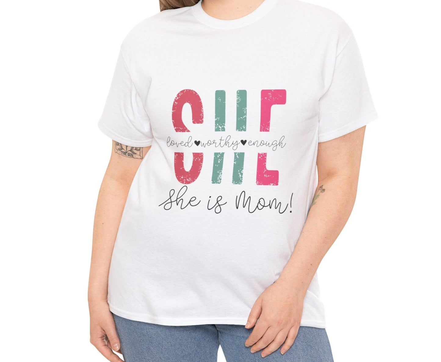 She is | Cotton Tee - Kim’s Signature Beauty & Accessories (Store description)