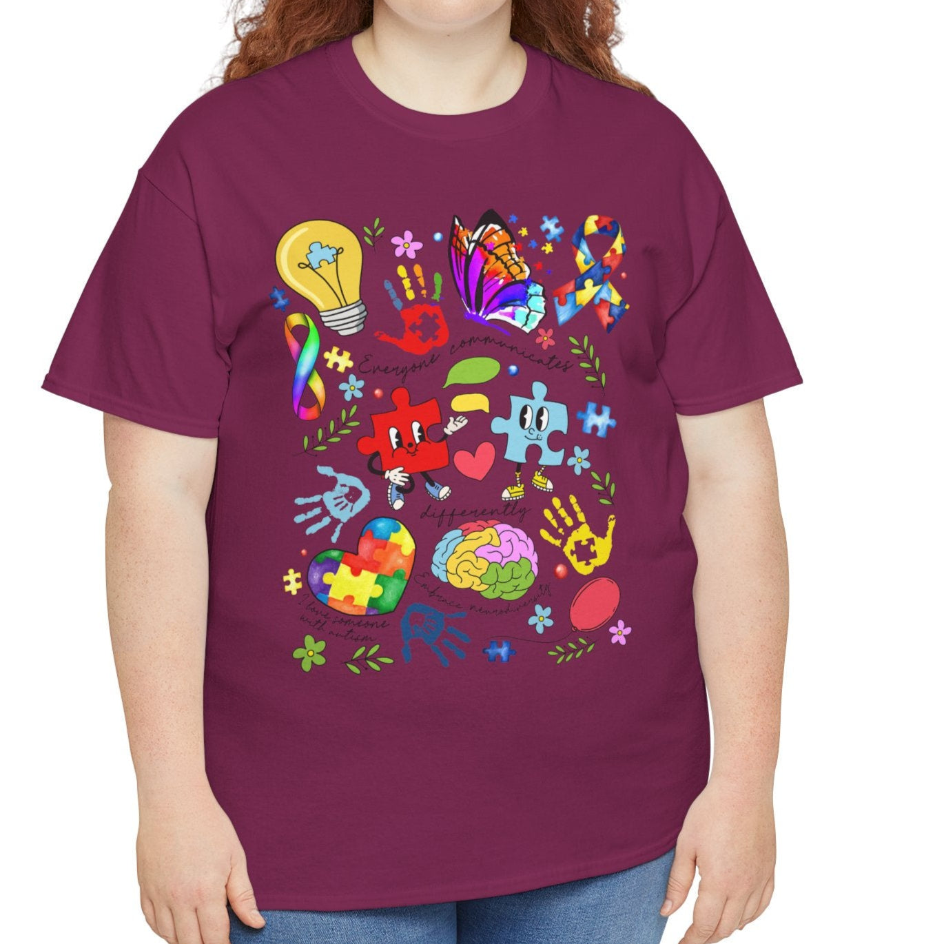Proud Autism Mom Cotton Tee - Kim’s Signature Beauty & Accessories (Store description)