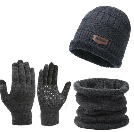 Winter Scarf Gloves Three-piece Set - Kim’s Signature Beauty & Accessories (Store description)