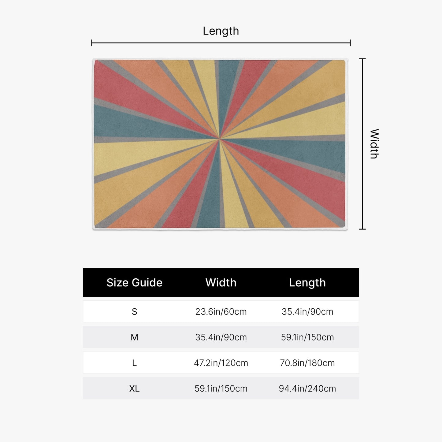 Tunnel Vision Rectangular Shaped Rug - Kim’s Signature Beauty & Accessories (Store description)