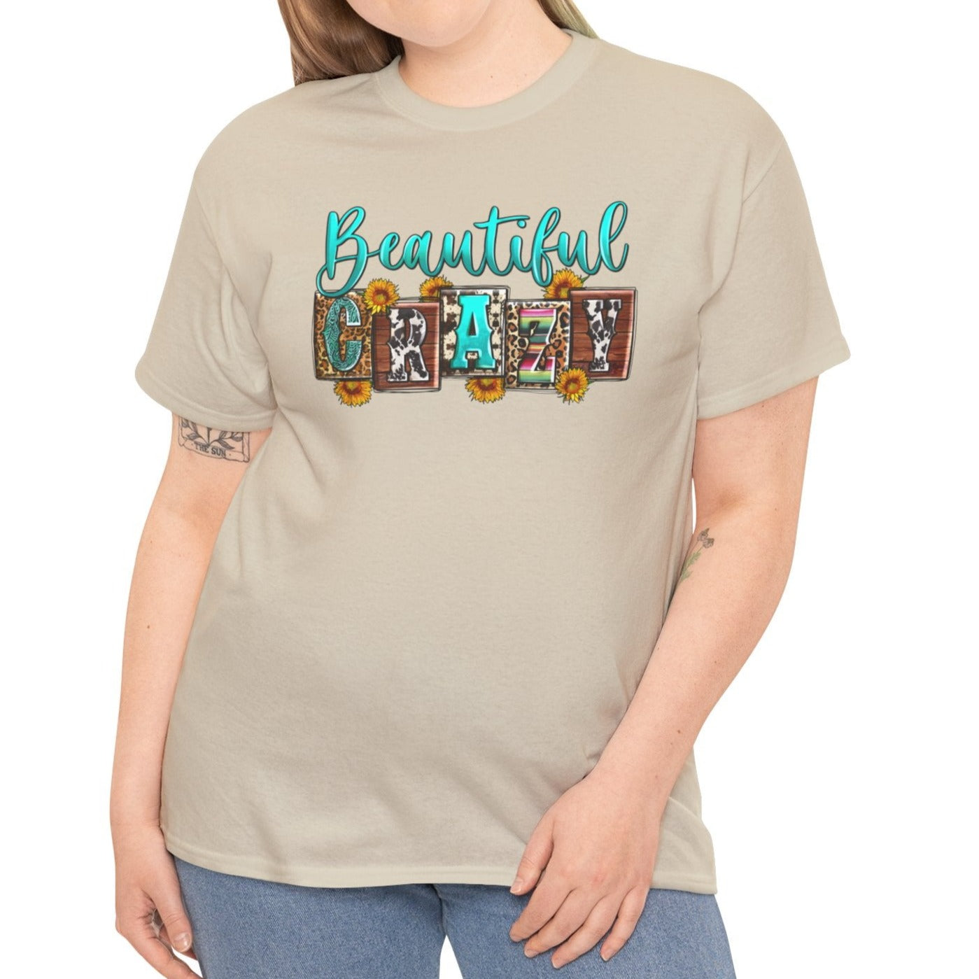 Beautiful Crazy | Cotton Tee - Kim’s Signature Beauty & Accessories (Store description)