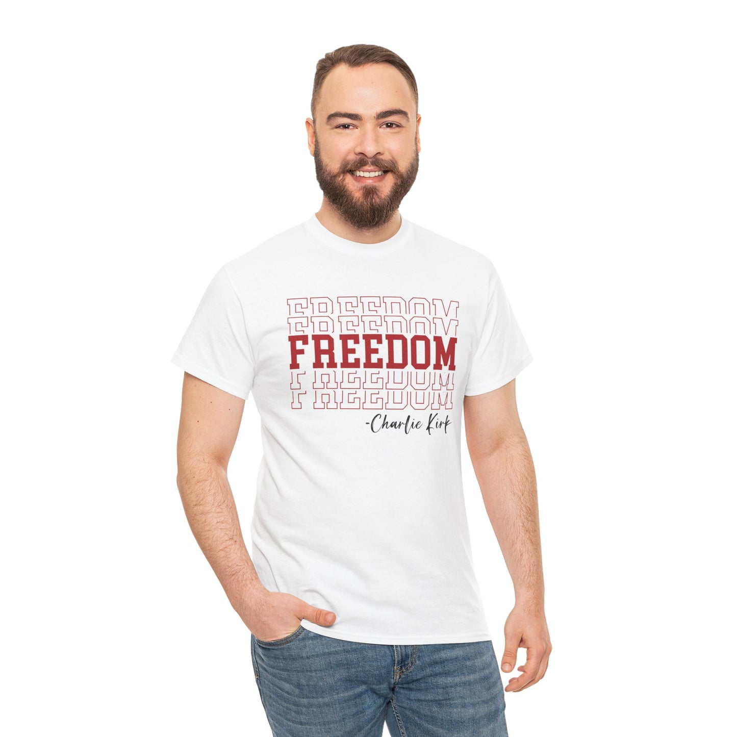 Freedom Unisex Cotton Tee - Comfortable Shirt for Everyday Wear, Versatile Gift, Perfect for Holidays & Celebrations - Kim’s Signature Beauty & Accessories