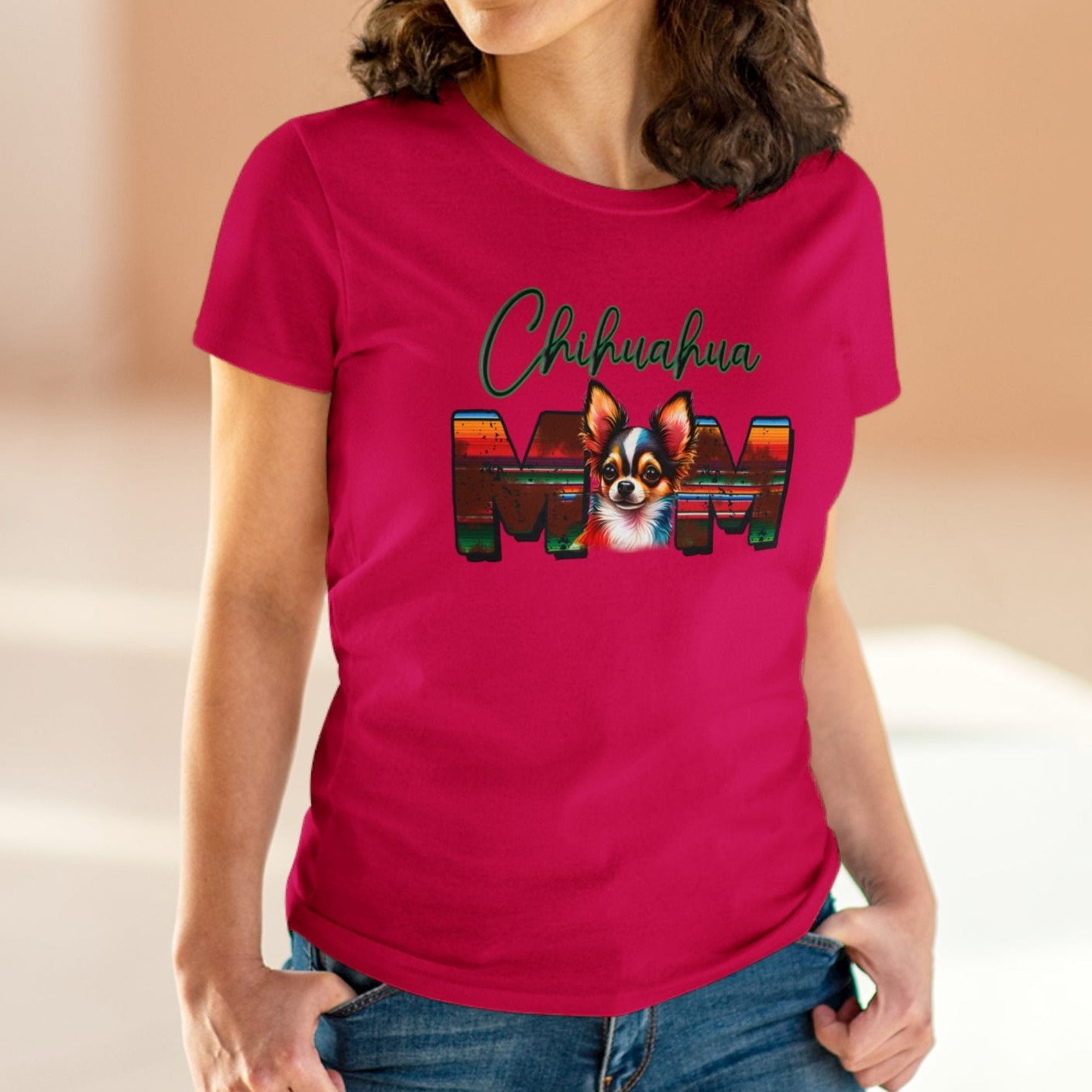 Chihuahua Mom Cotton Tee - Kim’s Signature Beauty & Accessories (Store description)