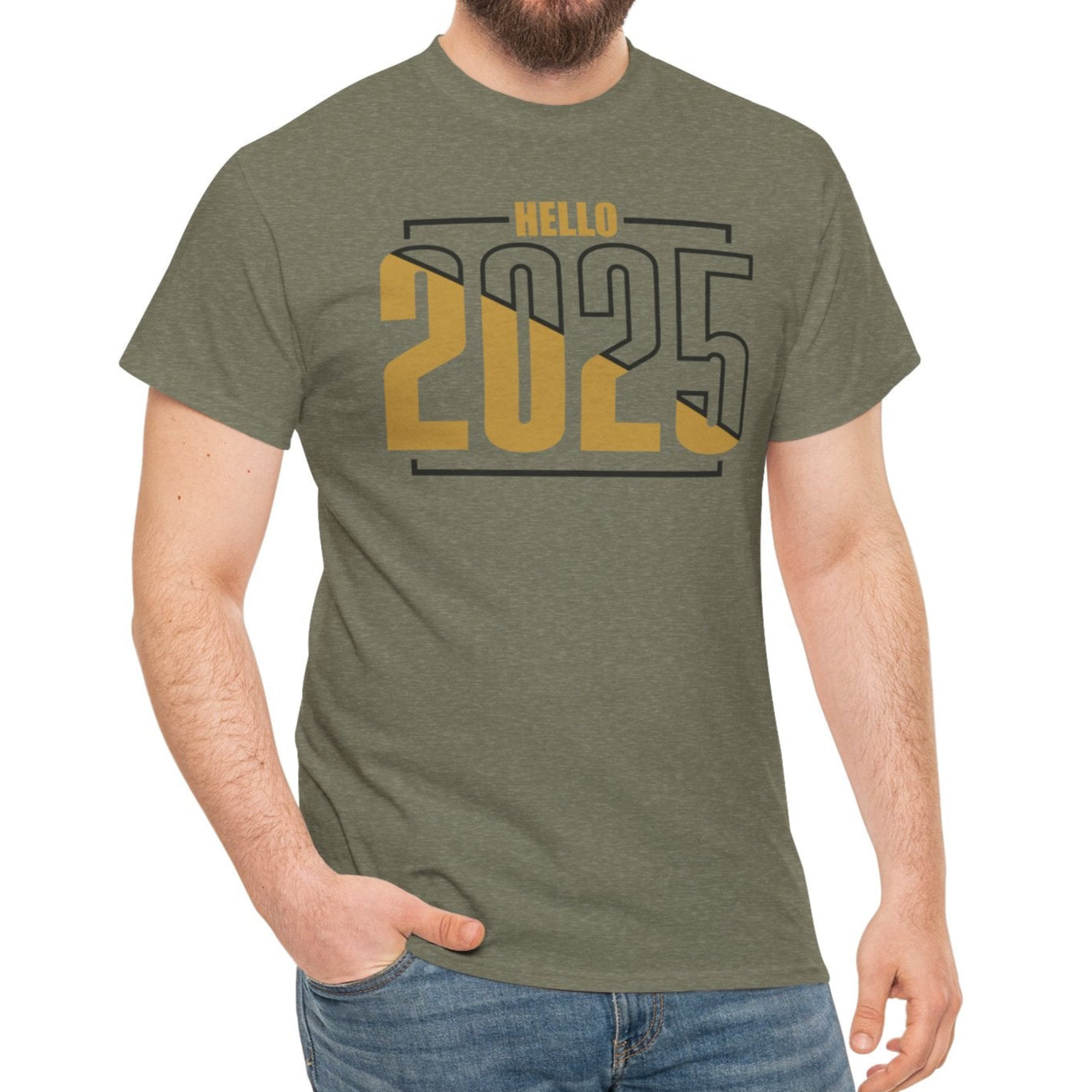 Hello 2025 New Year Tee - Kim’s Signature Beauty & Accessories (Store description)