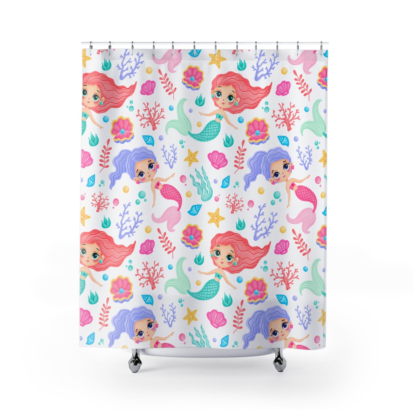 Swimming Memaids | Shower Curtain - Kim’s Signature Beauty & Accessories