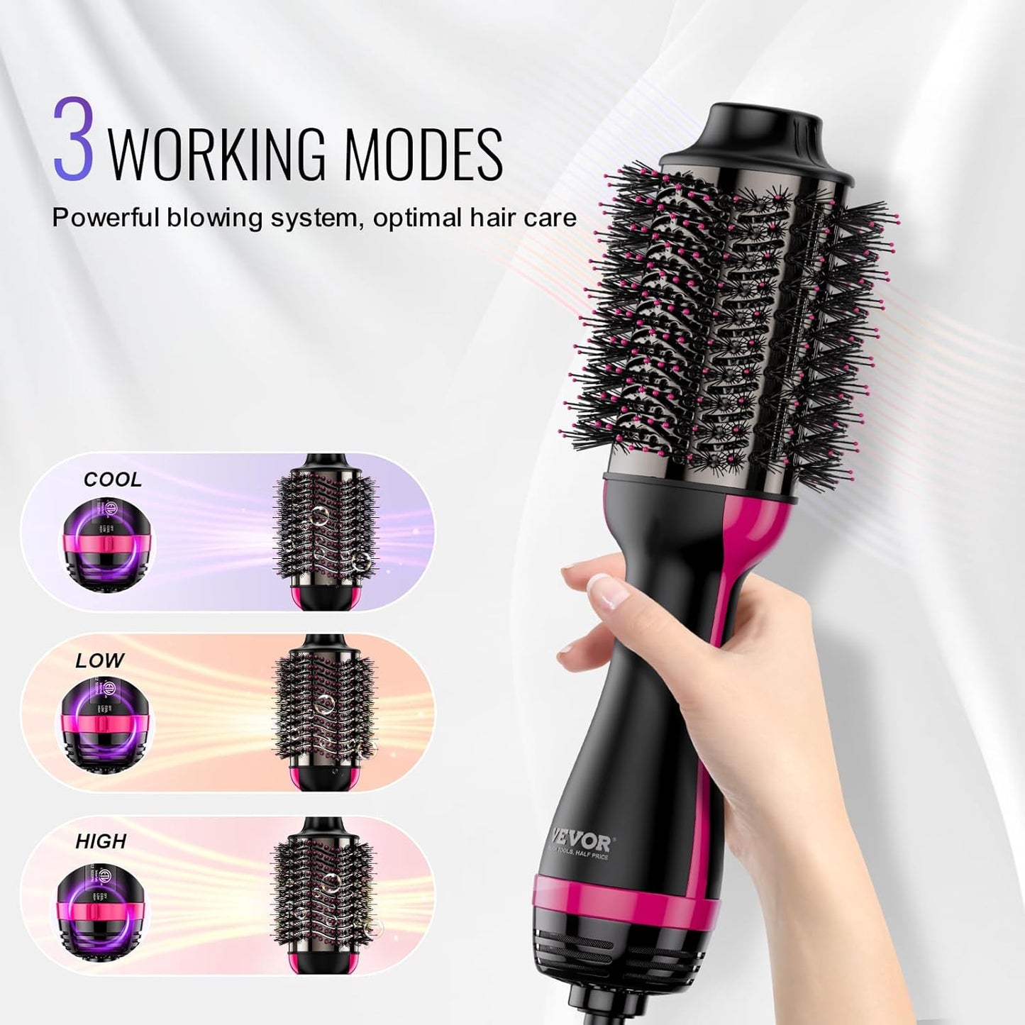 VEVOR 4-in-1 Hair Dryer Brush – Dry, Style & Volumize with Less Frizz - Kim’s Signature Beauty & Accessories (Store description)