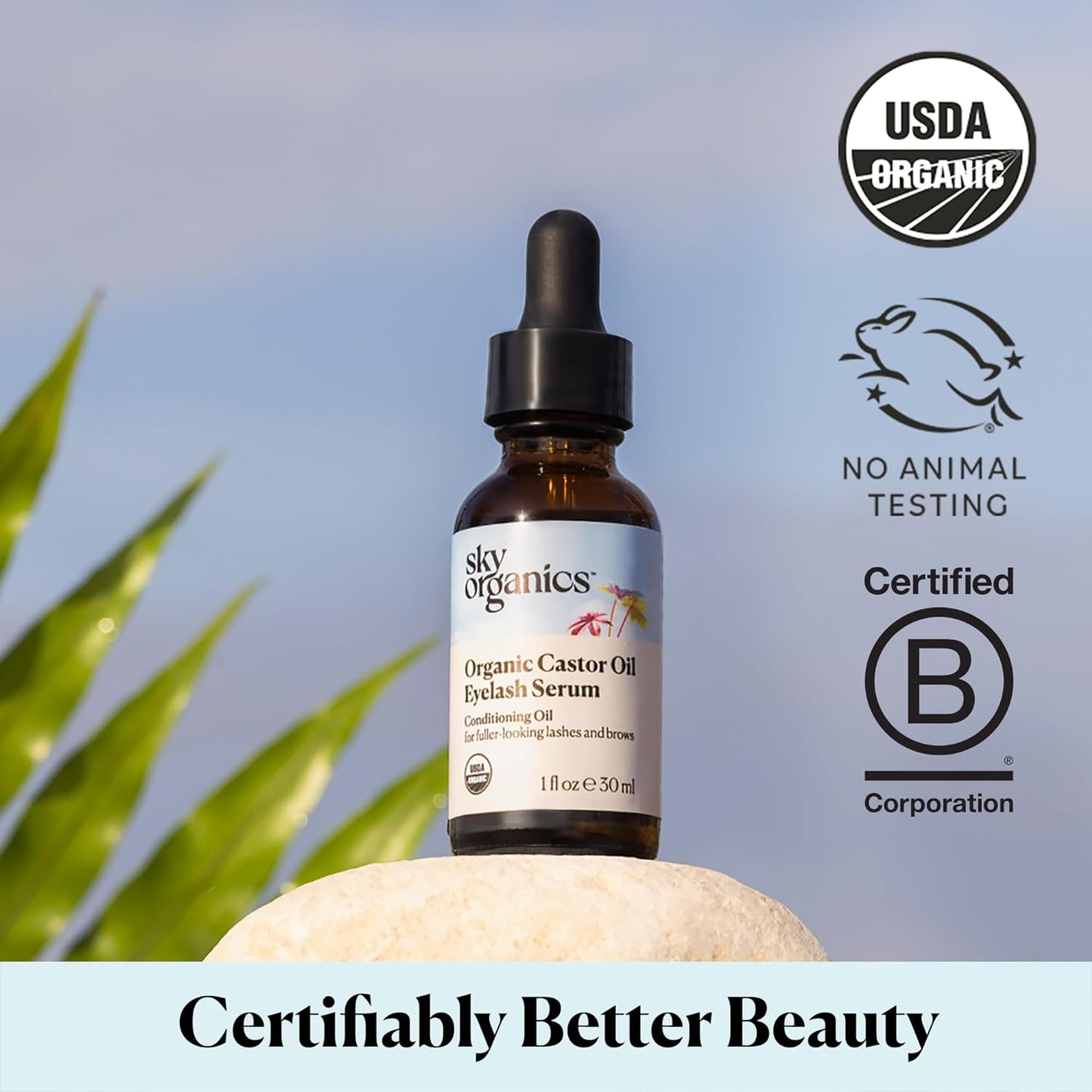 Sky Organics Organic Castor Oil Eyelash & Brow Serum - Kim’s Signature Beauty & Accessories (Store description)