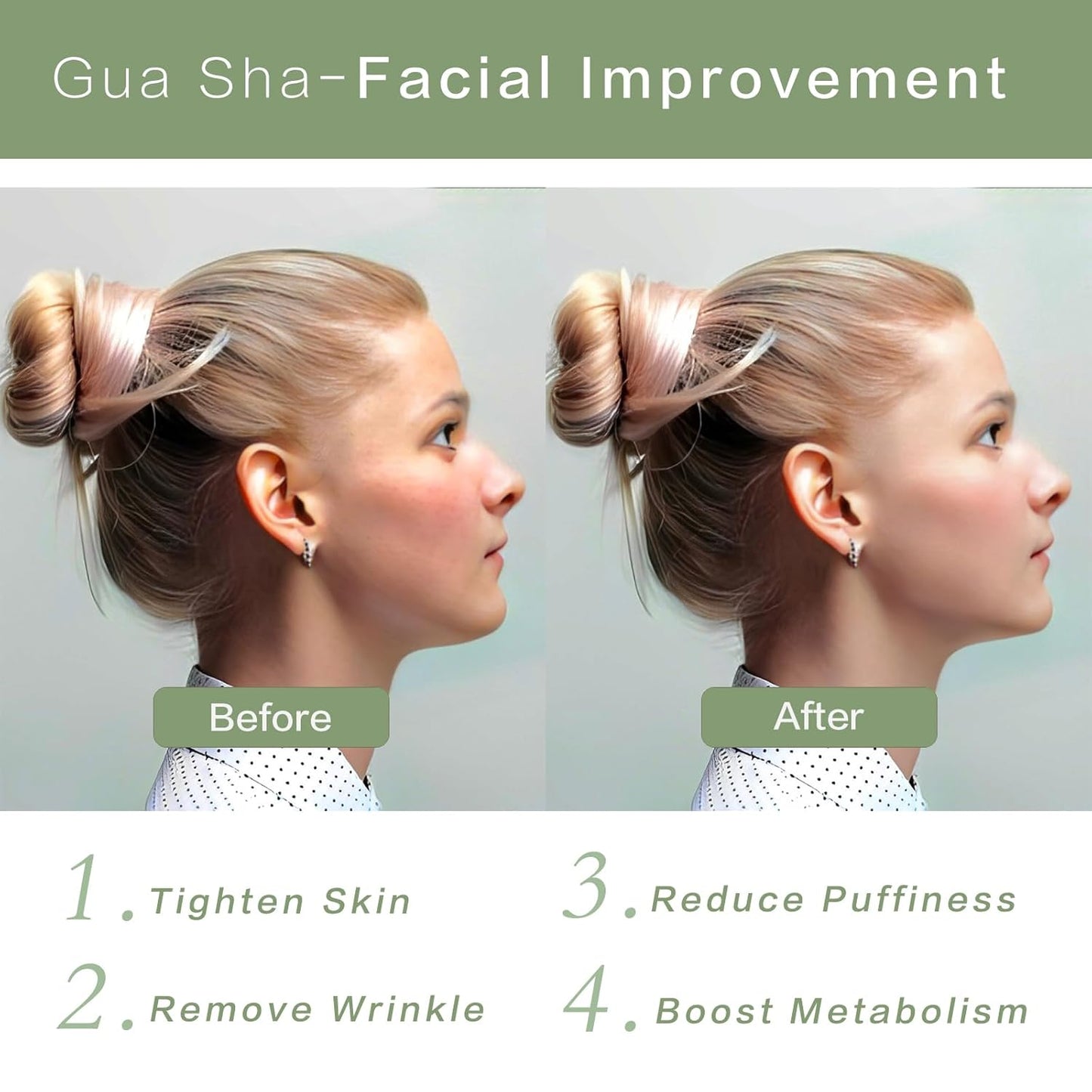Rose Quartz Gua Sha Stone – Skin-Lifting Facial Tool for Face & Neck - Kim’s Signature Beauty & Accessories (Store description)
