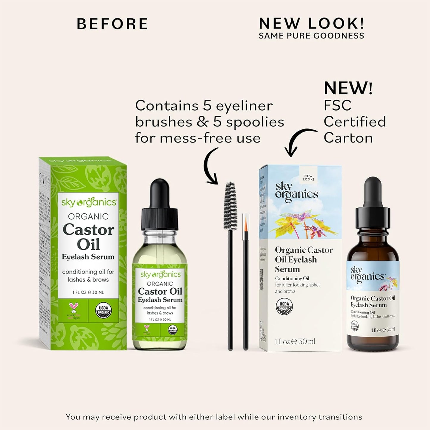 Sky Organics Organic Castor Oil Eyelash & Brow Serum - Kim’s Signature Beauty & Accessories (Store description)