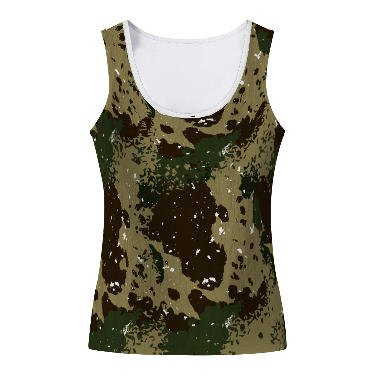 Distressed Camo Print Tank Top - Kim’s Signature Beauty & Accessories
