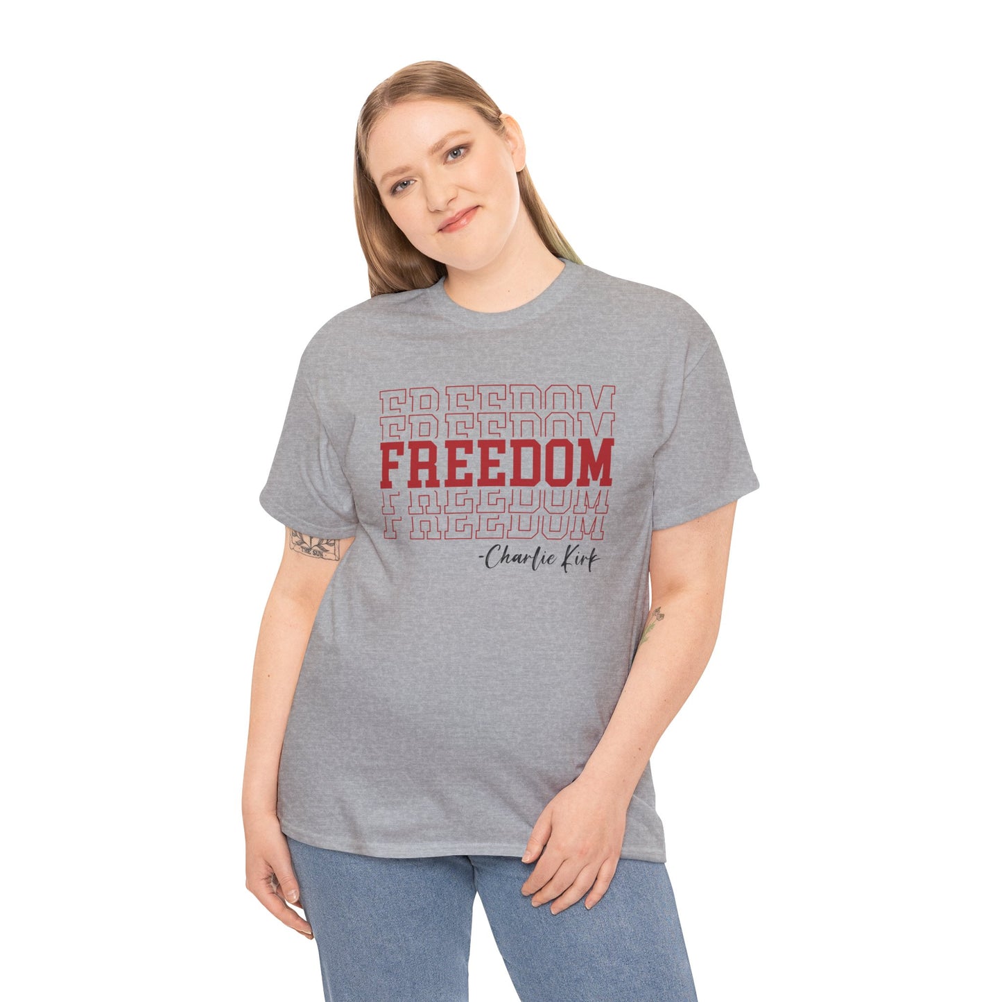 Freedom Unisex Cotton Tee - Comfortable Shirt for Everyday Wear, Versatile Gift, Perfect for Holidays & Celebrations - Kim’s Signature Beauty & Accessories