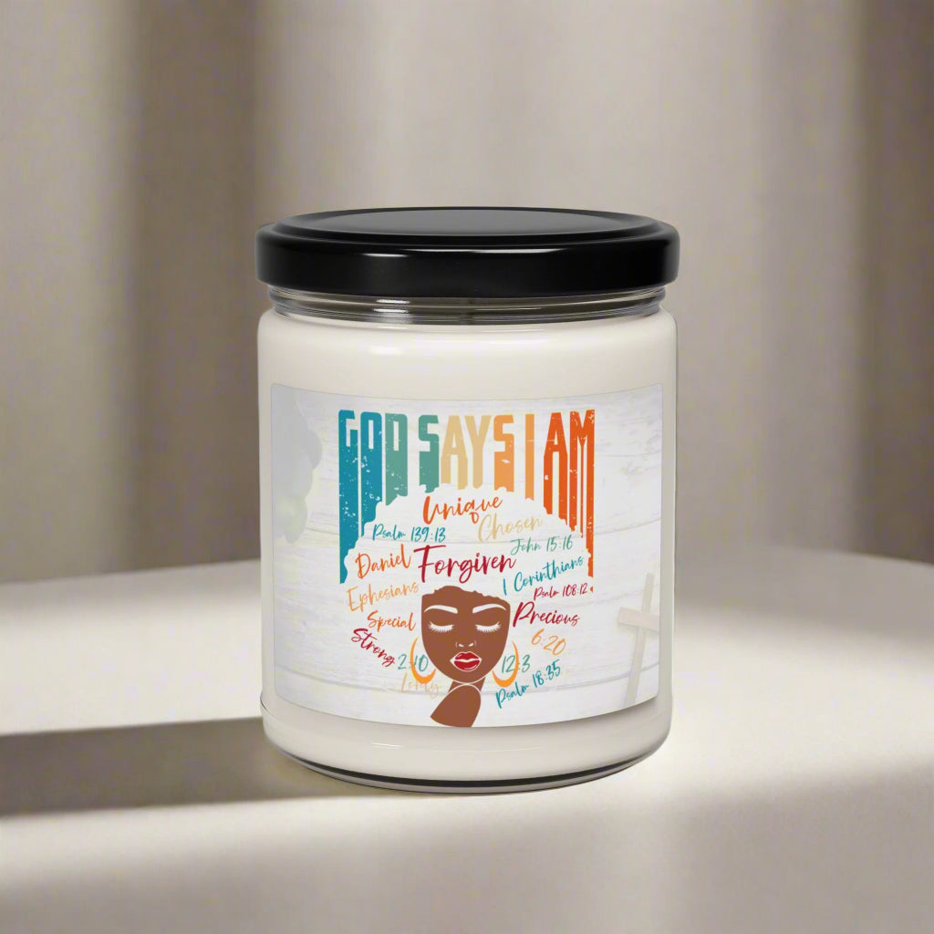 God Says I Am: Inspirational 9oz Candle - Kim’s Signature Beauty & Accessories