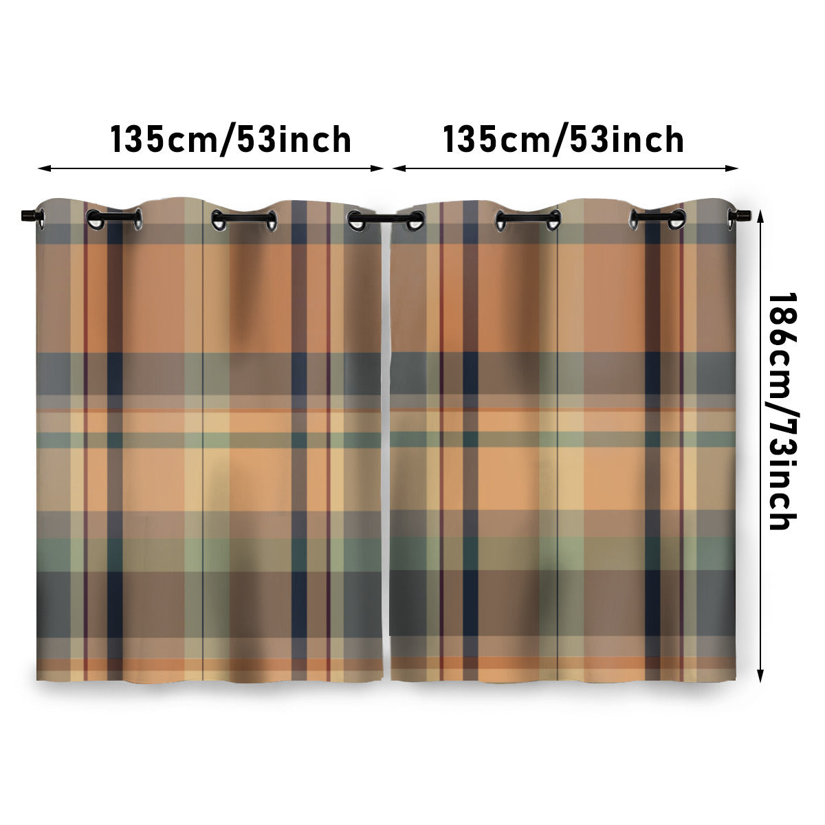 Moody Plaid Curtains - Kim’s Signature Beauty & Accessories