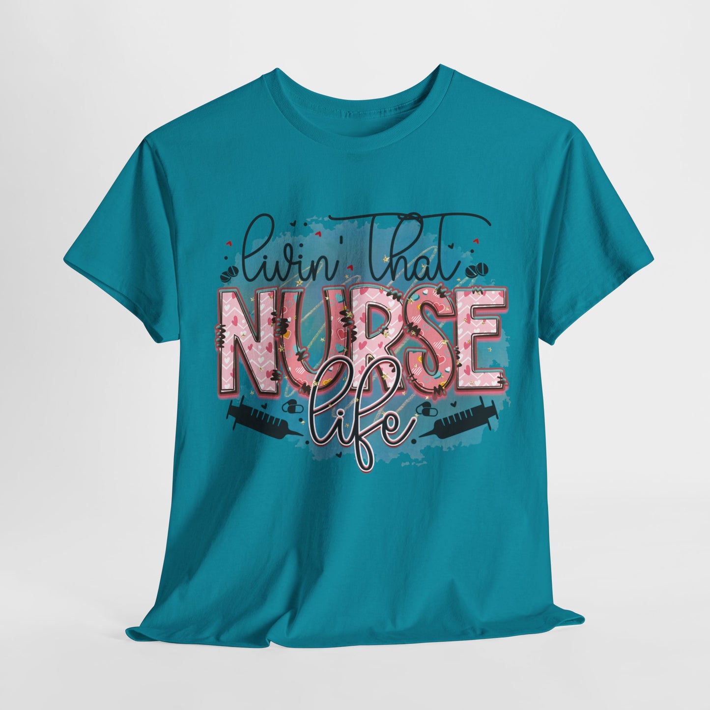 Livin that Nurse Life | Cotton Tee - Kim’s Signature Beauty & Accessories