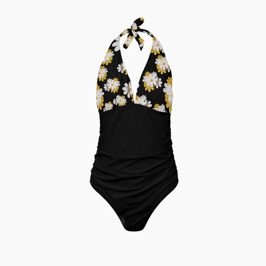Elegant Contrast | Women's One-Piece Swimsuit - Kim’s Signature Beauty & Accessories