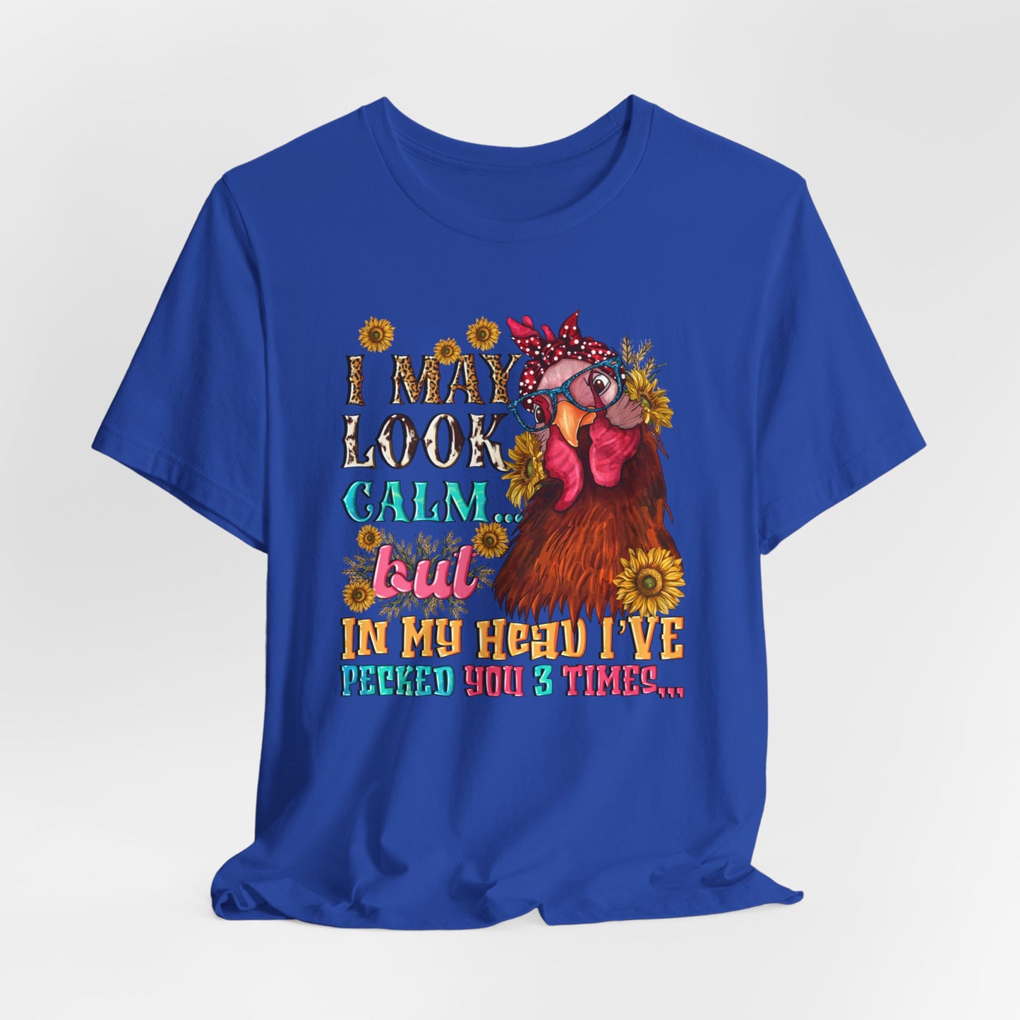 Calm Exterior, Inner Pecking: Funny Tee - Kim’s Signature Beauty & Accessories (Store description)