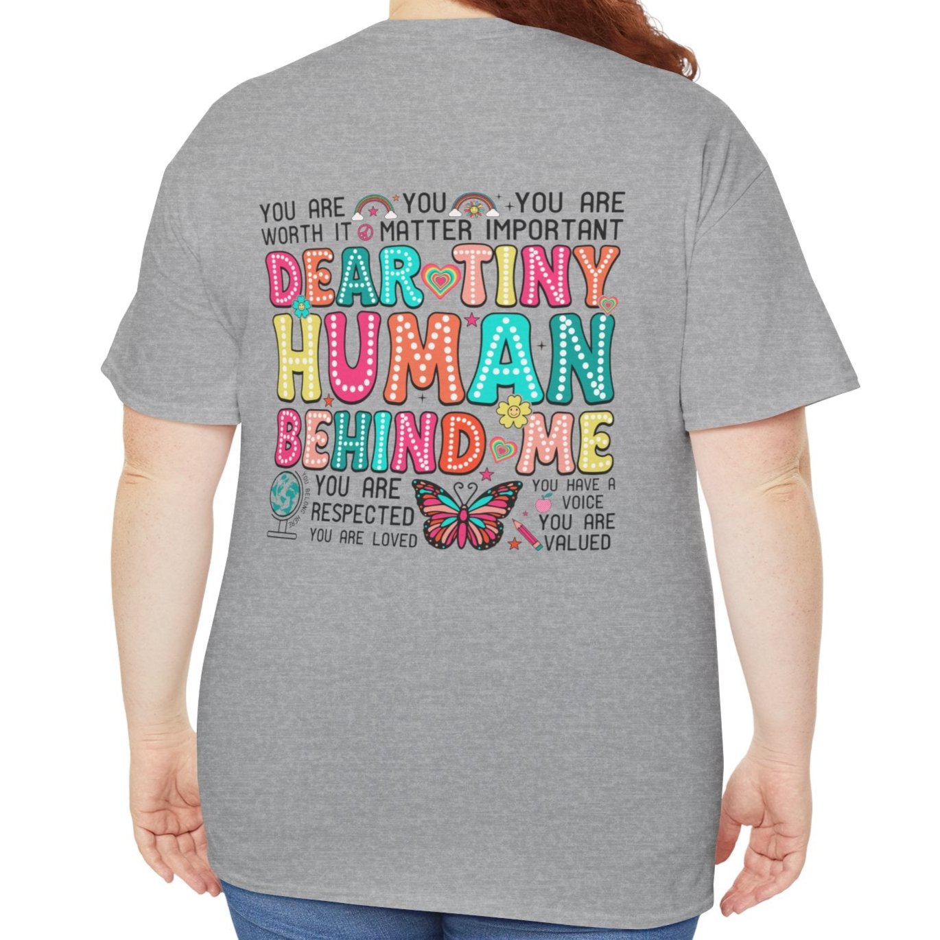 Tiny Humans behind me Tee - Kim’s Signature Beauty & Accessories (Store description)